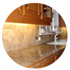 Granite backsplash grout restoration and cleaning by Grout Lines